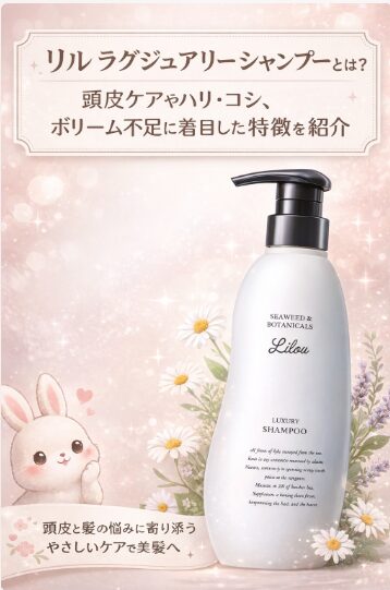 リル ラグジュアリーシャンプーとは？頭皮ケアやハリ・コシ、ボリューム不足に着目した特徴を紹介